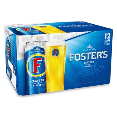 Foster's Quality Lager Beer 12 X 440ml